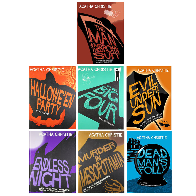 Agatha Christie Comic Strip 7 Books Collection Set - Ages 9-14 - Hardback 9-14 Harper Collins