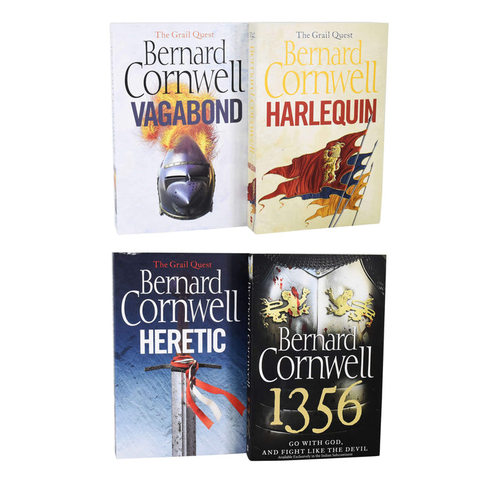 The Grail Quest Trilogy Series 4 Books Set by Bernard Cornwell - Paperback - Age Young Adult Young Adult Harper Collins