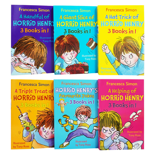 Horrid Henry Series Collection 18 Titles in 6 Books Set By Francesca Simon - Ages 5-7 - Paperback 5-7 Orion Books