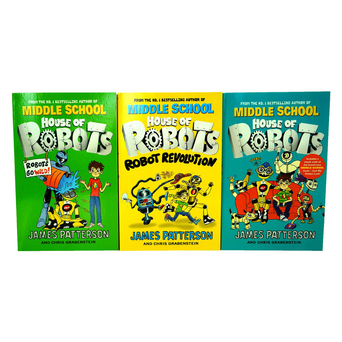 House of Robots Series 3 Books Collection Set By James Patterson - Ages 9-14 - Paperback 9-14 Arrow Books