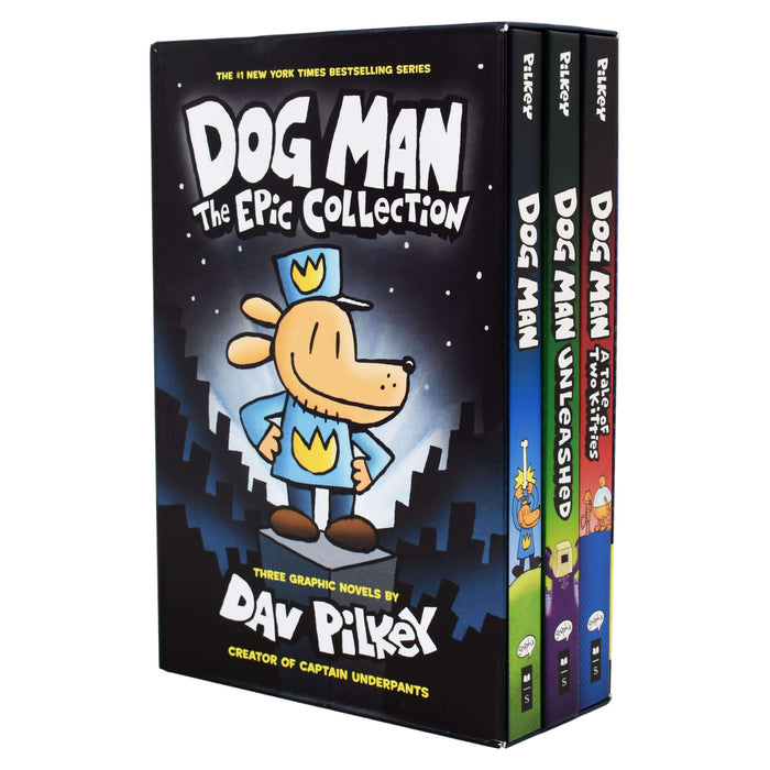 Dog Man The Epic 3 Books Collection By Dav Pilkey - Ages 9-14 - Hardback 9-14 Scholastic