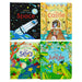 Usborne Peep Inside 4 Books Set (Space, Castle, Jungle & Sea) By Anna Milbourne - Ages 5-7 - Board Books 5-7 Usborne Publishing