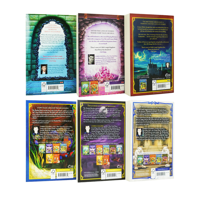 The Land of Stories: The Complete 6 Books Set by Chris Colfer - Ages 6-11 - Paperback 7-9 Little, Brown Book Group