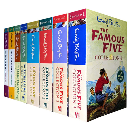Enid Blyton Famous Five & Secret Seven Collection 8 Books 24 Stories Set - Ages 6+ - Paperback 7-9 Hodder & Stoughton