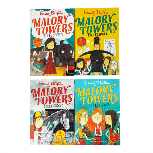 Malory Towers Collection By Enid Blyton 4 Books 12 Story - Ages 8-11 - Paperback 9-14 Hodder & Stoughton