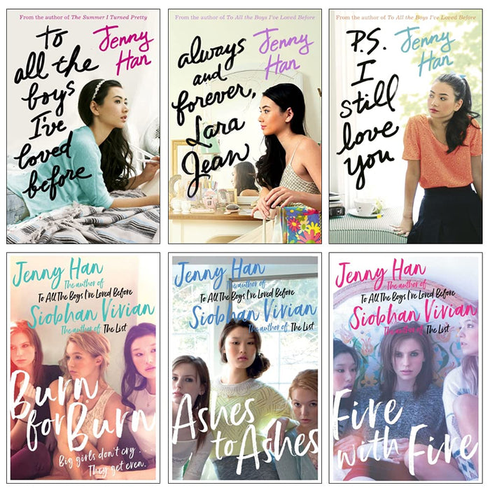 To All the Boys I've Loved Before and Burn for Burn Series 6 Books Collection Set by Jenny Han - Ages 12+ - Paperback Young Adult Simon & Schuster