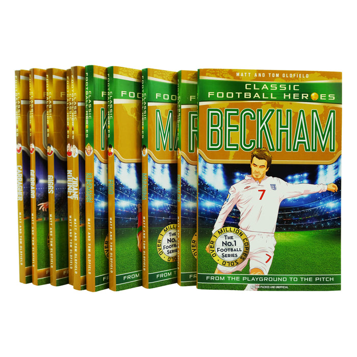 Classic Football Heroes 10 Book Collection Set By Matt & Tom Oldfield - Ages 8-14 - Paperback 9-14 John Blake Publishing Ltd