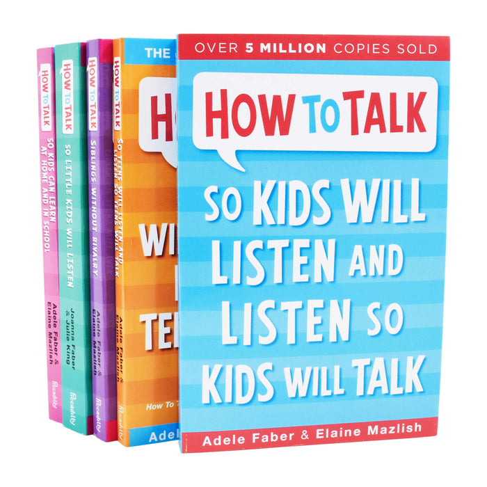 How to Talk Series 5 Books Set By Adele Faber & Elaine Mazlish - Non Fiction - Paperback Non Fiction Piccadilly Press