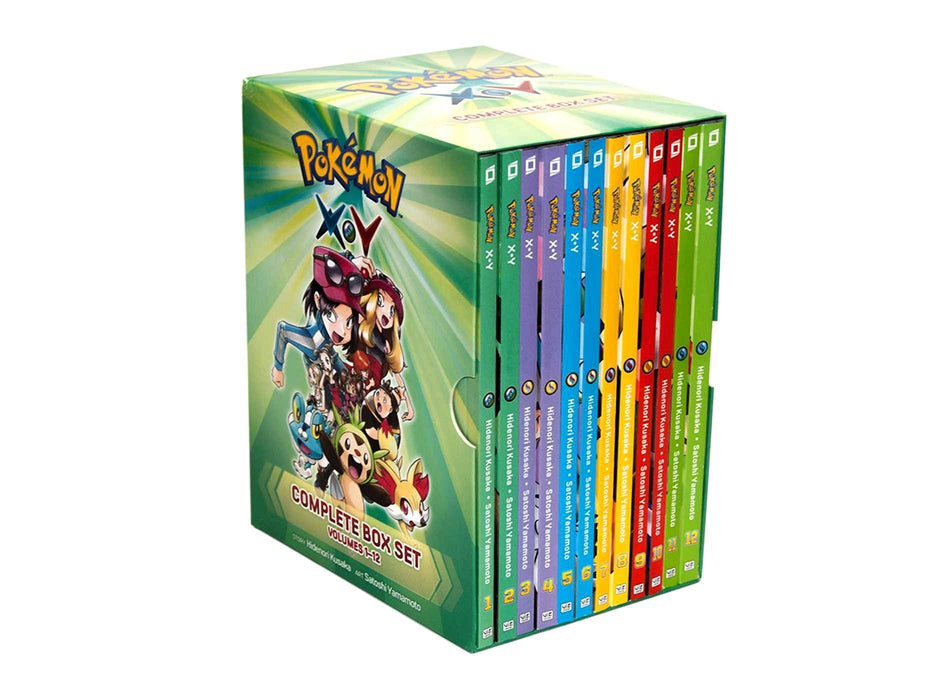 Pokémon X Y Complete 12 Books Box Set (Pokémon Manga Box Sets) By Hidenori Kusaka - Ages 7-9 - Paperback 7-9 Viz Media