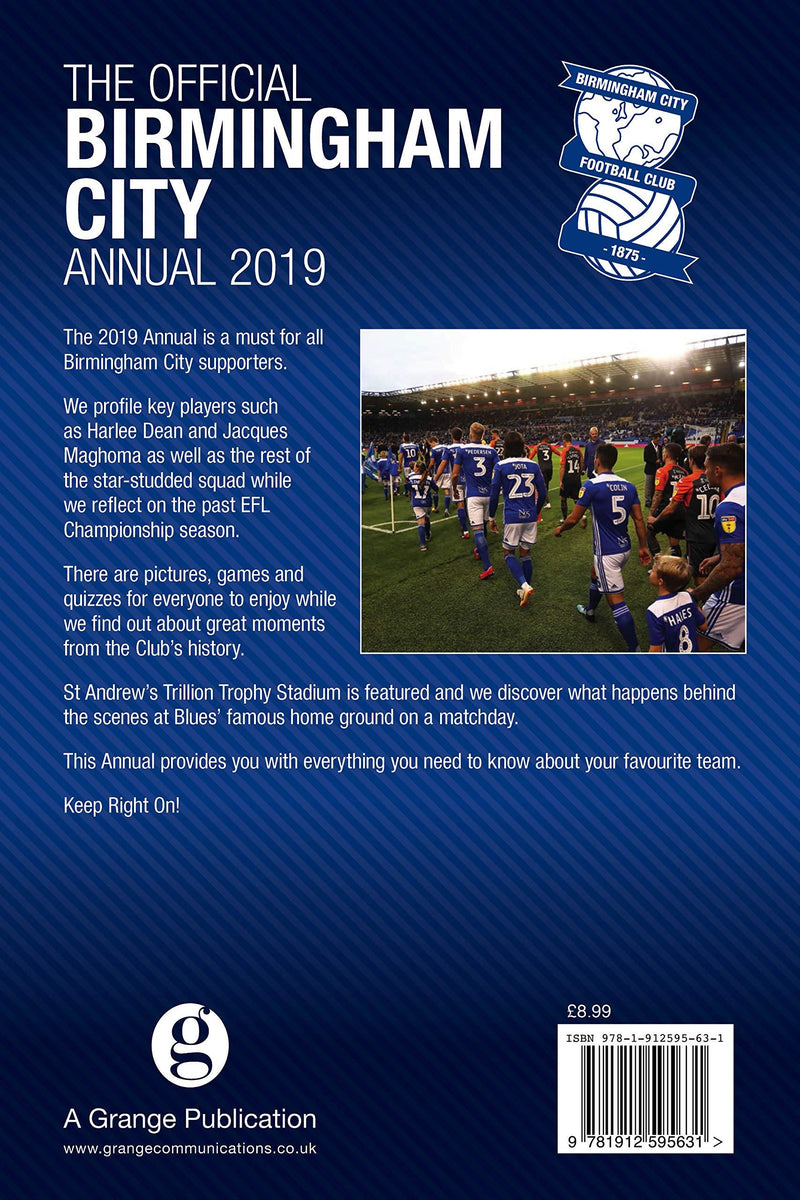 The Official Birmingham City FC Annual 2019 - Hardback Non Fiction Grange Communications Ltd