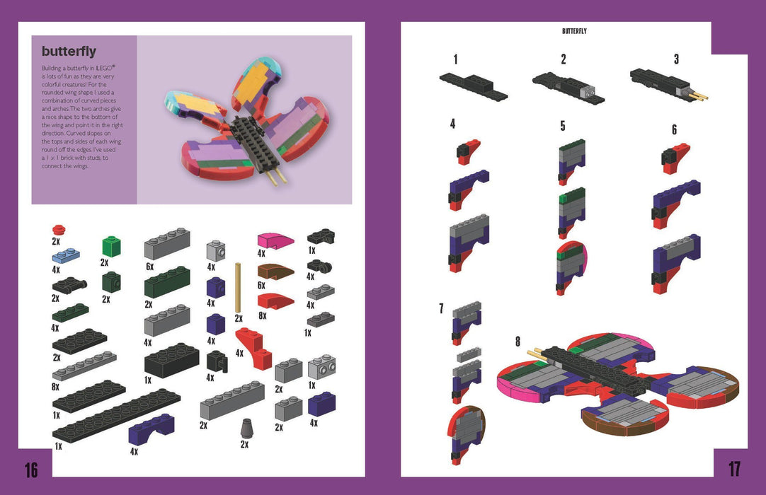Brick Animals: 40 Clever & Creative Ideas to Make from Classic Lego (Brick Builds Books) - Ages 5-7 - Paperback 5-7 Buster Books