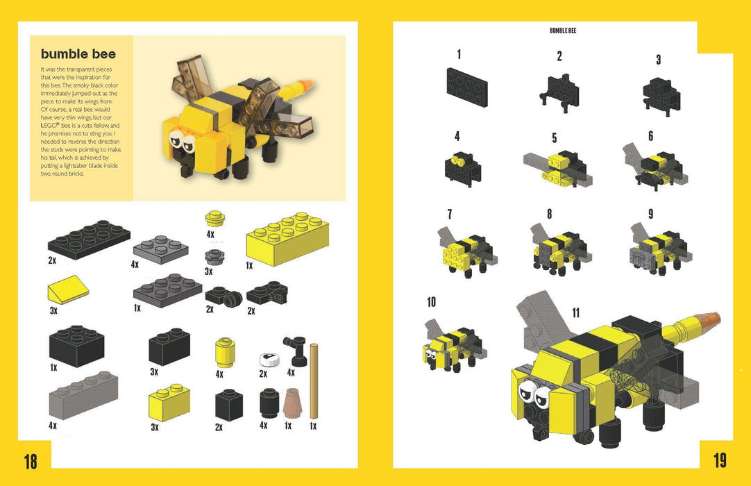 Brick Animals: 40 Clever & Creative Ideas to Make from Classic Lego (Brick Builds Books) - Ages 5-7 - Paperback 5-7 Buster Books