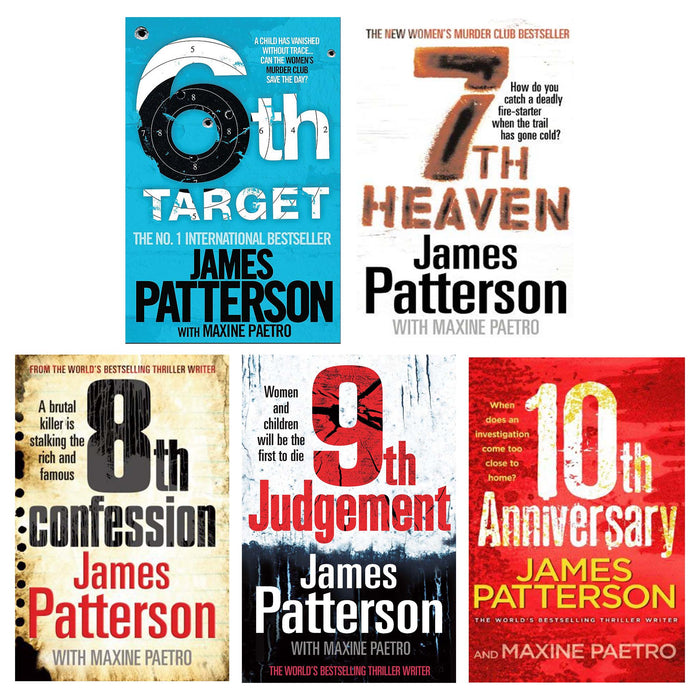 Women’s Murder Club by James Patterson: Books 6-10 Collection Set - Fiction - Paperback Fiction Arrow Books