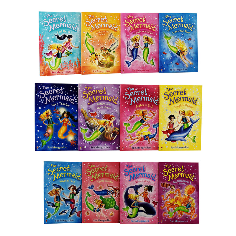 The Secret Mermaid 12 Book Collection - Ages 7-9 - Paperback - Sue Mongredien 7-9 Usborne Publishing