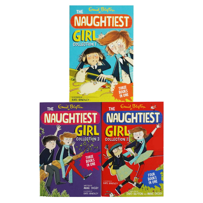 The Naughtiest Girl Collection By Enid Blyton 3 Books Set - Ages 6-11 - Paperback 7-9 Hodder & Stoughton