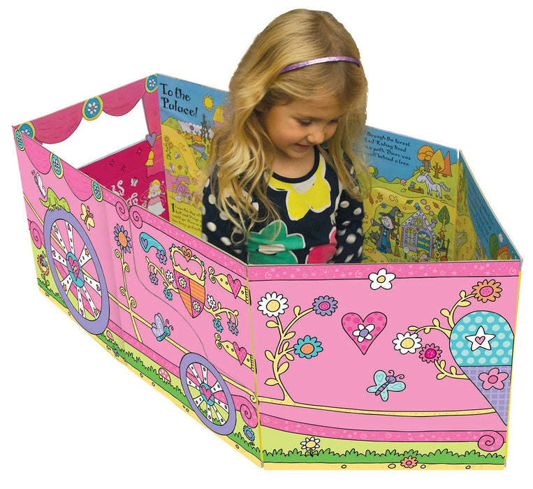 Convertible Princess Carriage – Great Value Sit In Princess Carriage, Interactive Playmat & Fun Storybook - Ages 0-5 - Board Book 0-5 Miles Kelly Publishing