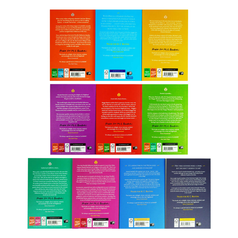 Hamish Macbeth Mysteries Series by M.C. Beaton 10 Books Collection Set (Book 1-10) - Fiction - Paperback Fiction Constable