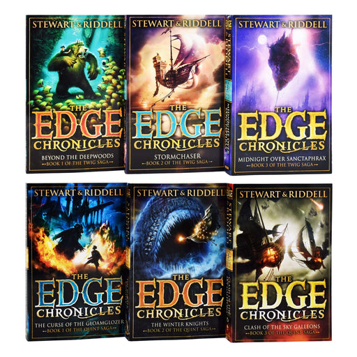 The Edge Chronicles 6 Books Set By Paul Stewart & Chris Riddell - Young Adult - Paperback Young Adult Corgi