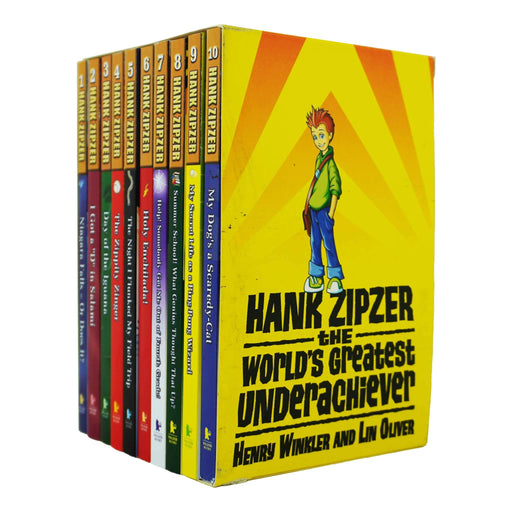 Hank Zipzer 10 Books Box Set Collection by Henry Winkler and Lin Oliver - Ages 7-9 - Paperback 7-9 Walker Books Ltd
