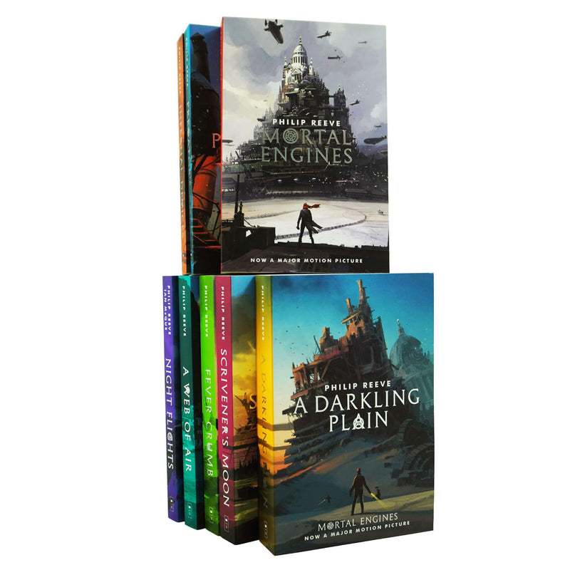 Mortal Engines Quartet Series & Prequel Collection 8 Books Set By Philip Reeve - Ages 10+ - Paperback 9-14 Scholastic