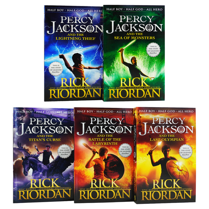 Percy Jackson Collection 5 Books Box Set By Rick Riordan - Ages 7+ - Paperback 7-9 Penguin