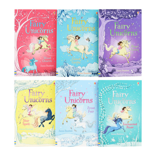 Usborne Fairy Unicorns Collection 6 Books Set By Zanna Davidson - Ages 7-9 - Paperback 7-9 Usborne Publishing Ltd