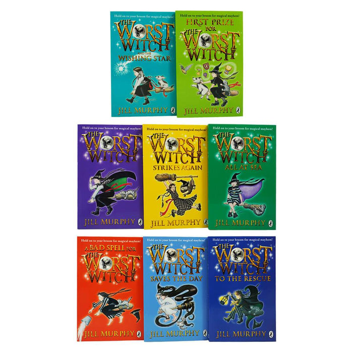 Worst Witch 8 Books Collection Box Set By Jill Murphy - Ages 7-12 - Paperback 9-14 Penguin