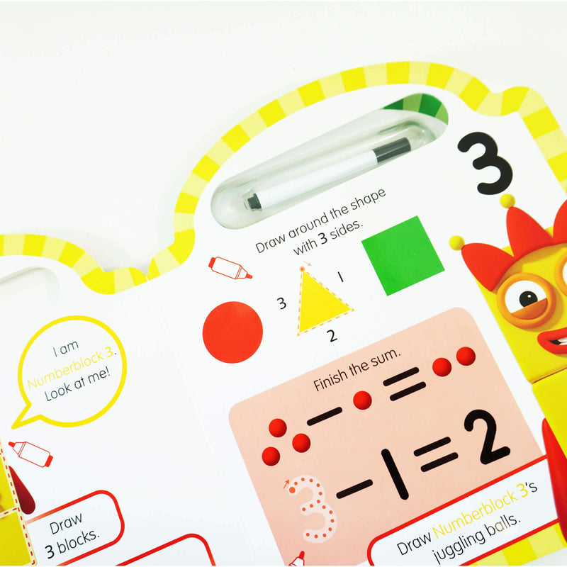 Numberblocks Wipe clean, Annual 2022 & Christmas Sticker Activity 3 Books By Sweet Cherry Publishing - Age 0-5 0-5 Sweet Cherry Publishing