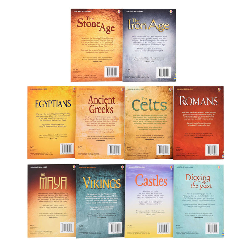 Usborne Beginners History 10 Books Collection Set - Age 7-9 - Paperback 7-9 Usborne Publishing Ltd