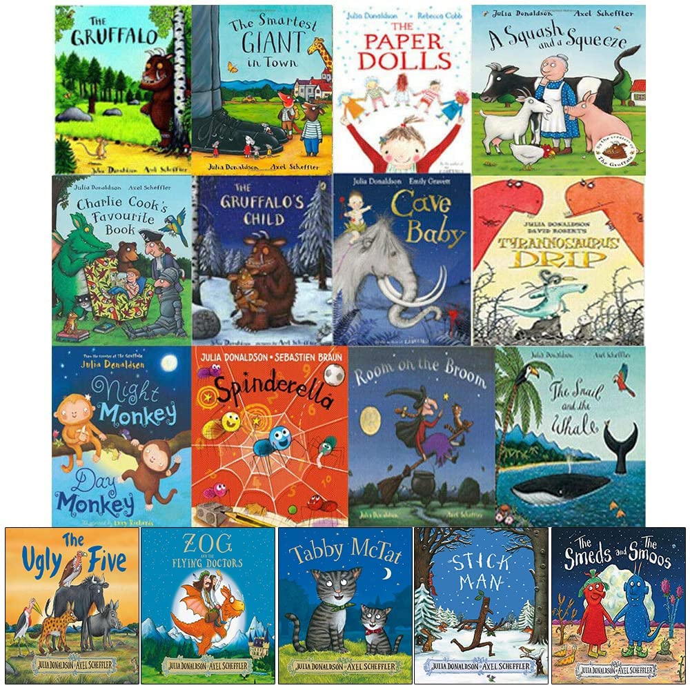 Julia Donaldson 17 Books Children's Collection Set - Ages 5-7 - Paperb ...