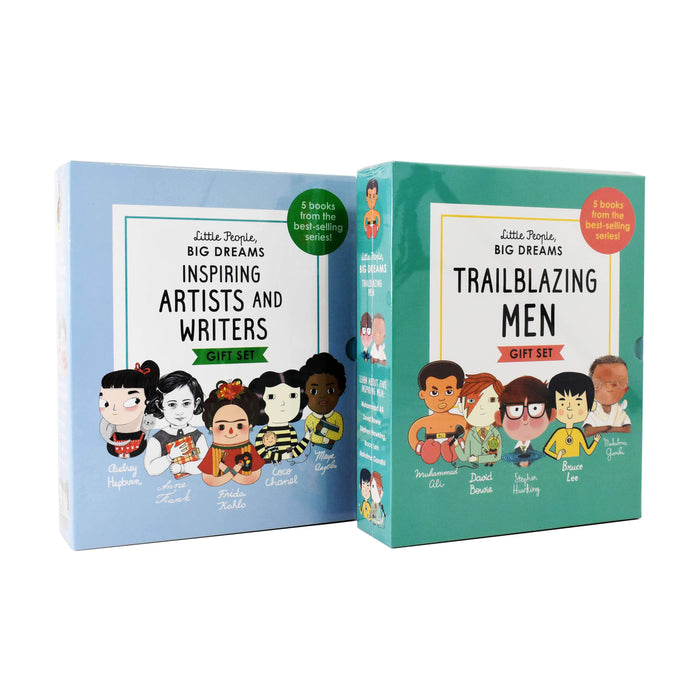 Little People, Big Dreams 10 Books Box Set Artists And Writers, Trailblazing Men by Frances Lincoln - Ages 7-9 - Hardback 7-9 Frances Lincoln