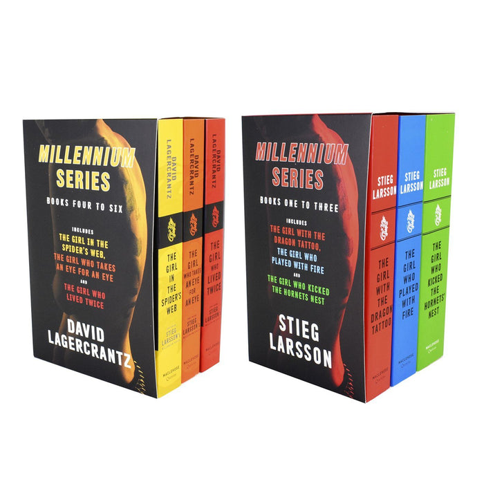 Stieg Larssons Millennium Series 6 Books Collection Box Set (Books 1 To 6) by David Lagercrantz - Adult – Paperback Young Adult Quercus