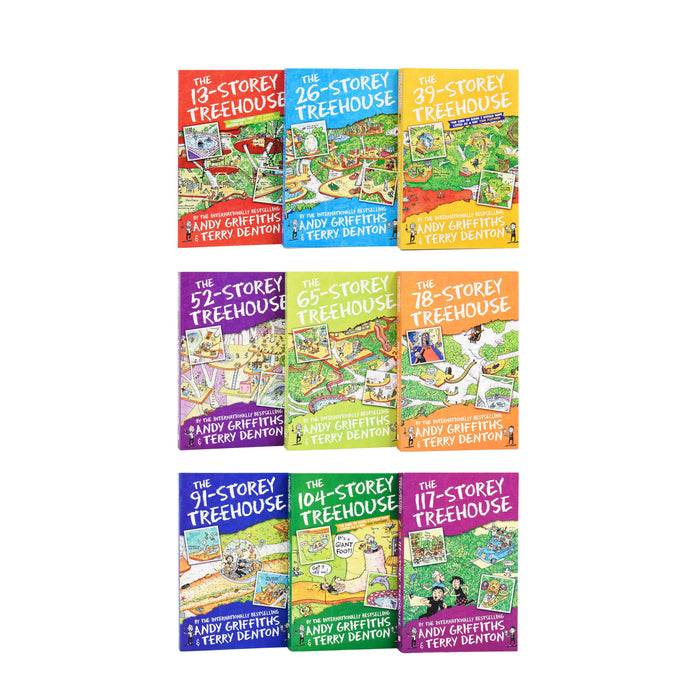The 13 Storey Treehouse Collection 9 Books Set - Ages -7-9 - Paperback Set By Andy Griffiths 7-9 Pan Macmillan
