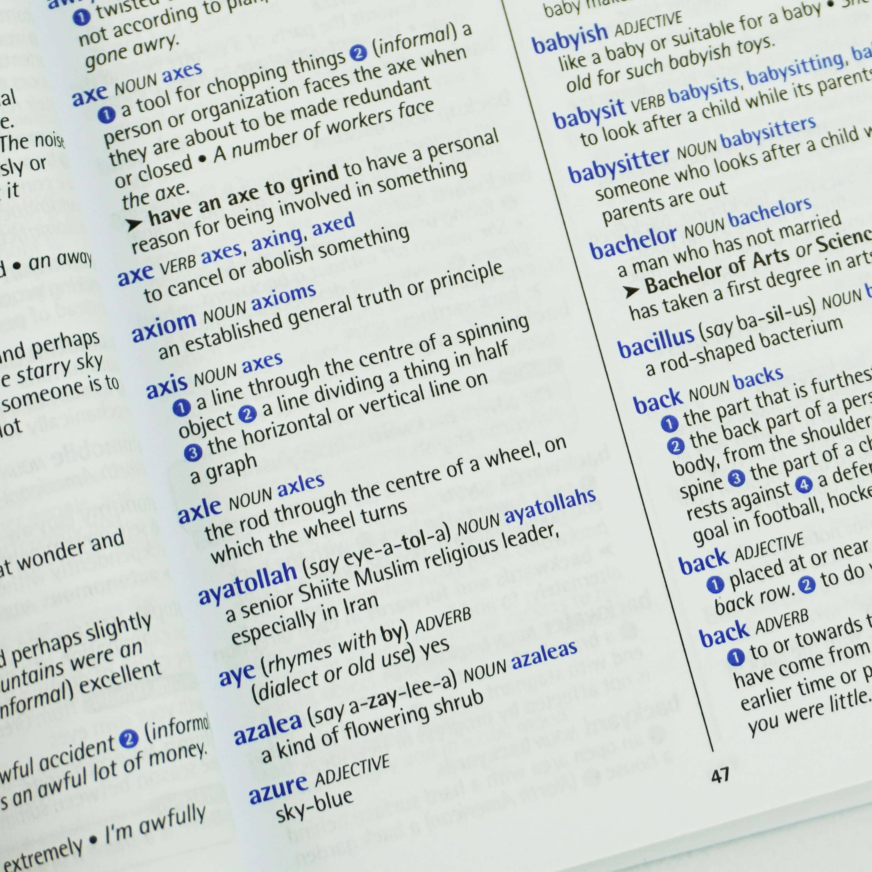 Oxford English Dictionary Page