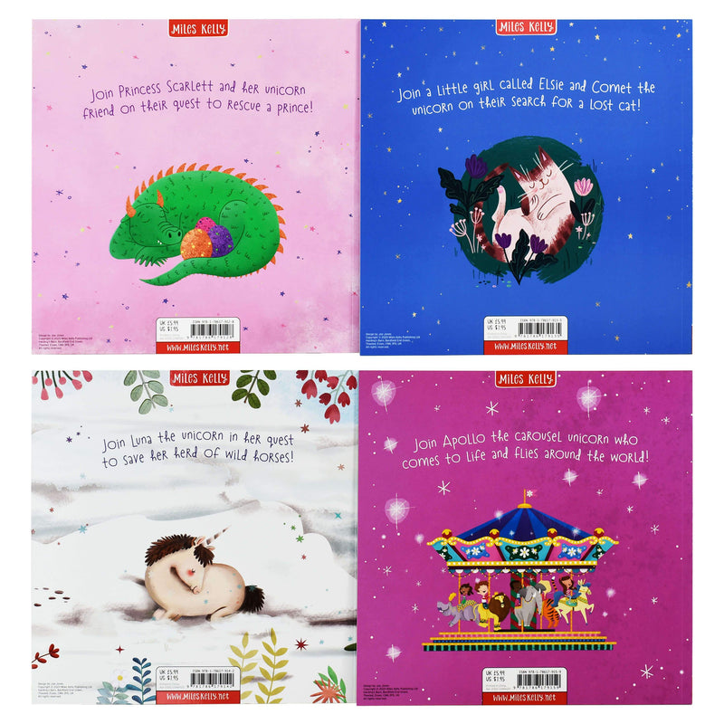 Early Learning Unicorn Stories 4 Books Children Pack By Claire Philip - Age 5-7 - Paperback 5-7 Miles Kelly Publishing