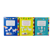 Press Out Decorate and Colours Unicorns, Flamingos, Llamas and Mermaids 3 Books By Kate McLelland- Hardback Books - Age 7-9 7-9 Nosy Crow Ltd