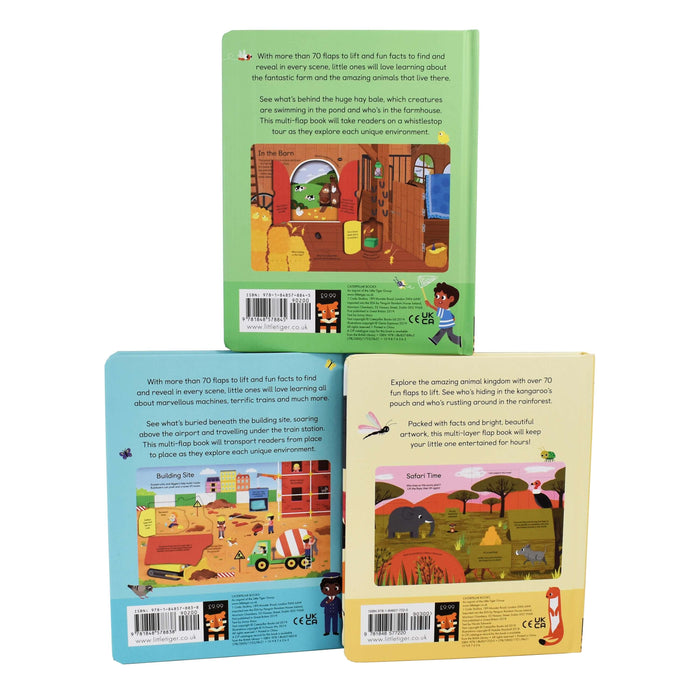 My Peekaboo Lift The Flap Library 3 Books Collection Box Set - Ages 0-5 - Hardback 0-5 Little Tiger ltd