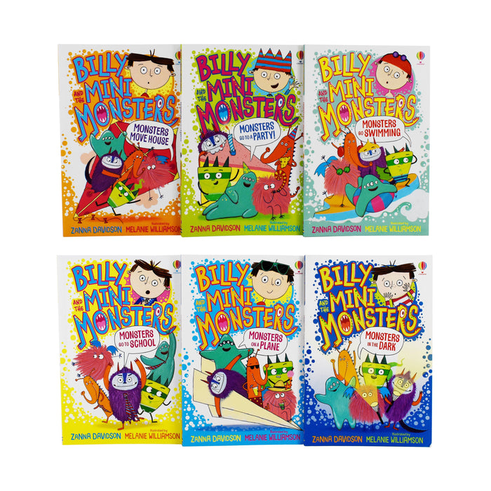 Billy and The Mini Monsters 6 Books Collection Set By Zanna Davidson - Paperback - Age 5-7 5-7 Usborne Publishing Ltd