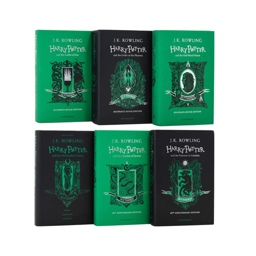 Harry Potter Slytherin Edition 6 Books Set Collection By J.K Rowling - Young Adult - Paperback Young Adult Bloomsbury Children's Books