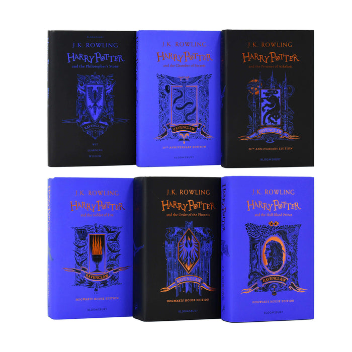Harry Potter Ravenclaw Edition 6 Books Set Collection By J.K Rowling - Young Adult - Hardback Young Adult Bloomsbury Children's Books