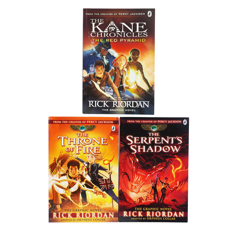 Set Riordan Wiki The Kane Chronicles Graphic Novels By Rick Riordan 3 Books Collection ...