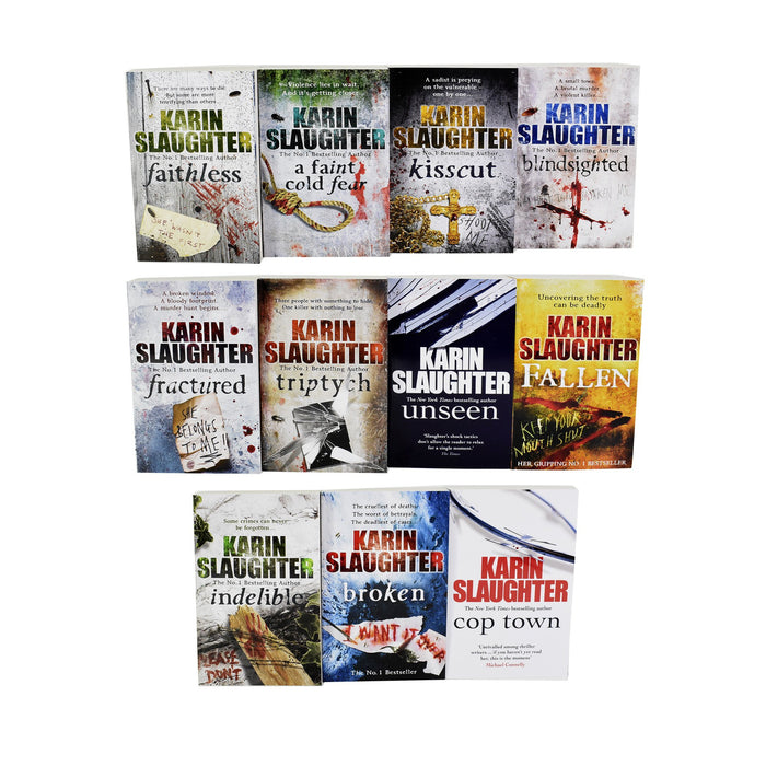 Karin Slaughter Will Trent and Grant County Series 11 Books Collection Set - Adult - Paperback Young Adult Arrow Books