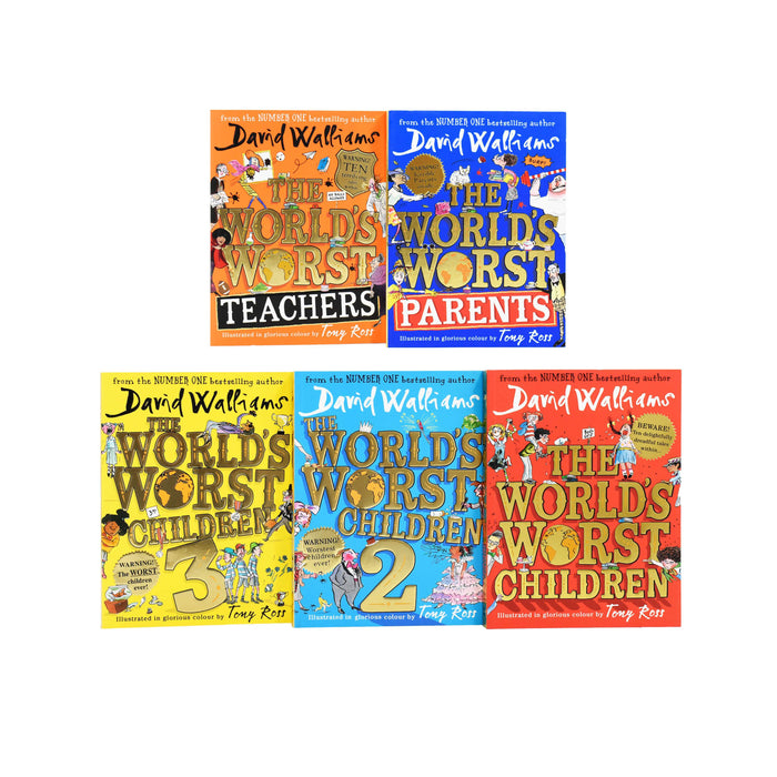 David Walliams World's Worst Children 5 Books Collection Set - Age 7-9 - Paperback 7-9 Harper Collins