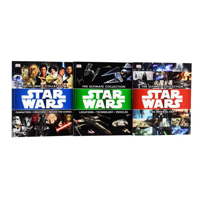 The Ultimate Star Wars Collection 3 Books Set with Poster and stickers- Hardback - Age 7-9 7-9 DK Publishing Ltd