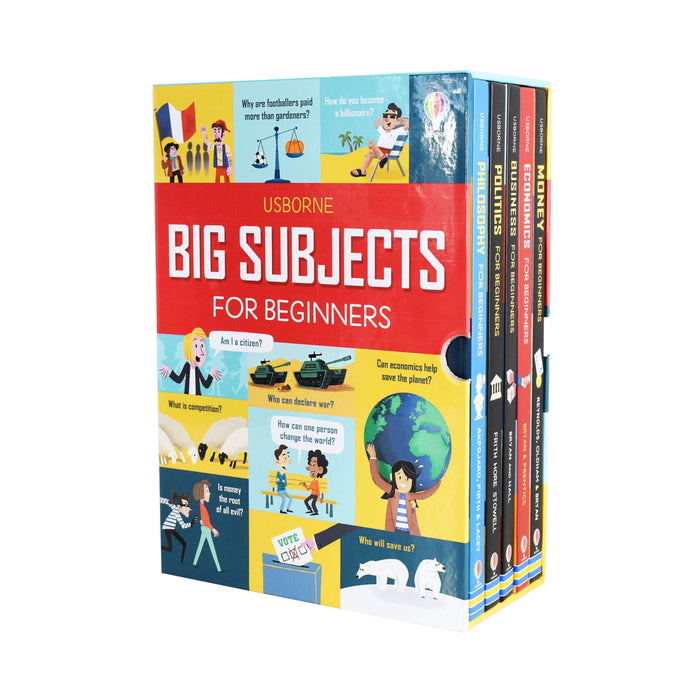 Usborne Big Subjects for Beginners 5 Books Collection Box Set - Hardback - Age 8-11 9-14 Usborne Publishing