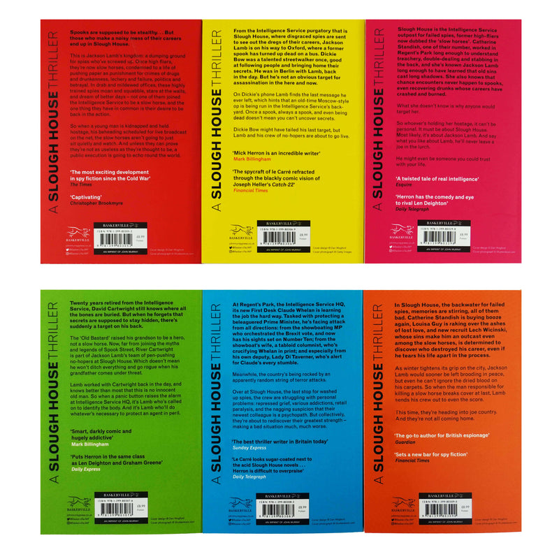 Slough House by Mick Herron: Books 1-6 Collection Set - Fiction - Paperback Fiction Baskerville