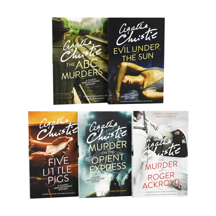 Agatha Christie The Best Of Poirot 5 Books Box Set Collection Pack – Adult – Paperback Adult Harper Collins