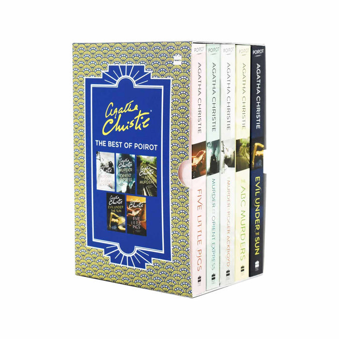 The Best of Poirot 5 Books Box Set Collection by Agatha Christie - Adult - Paperback Adult Harper Collins