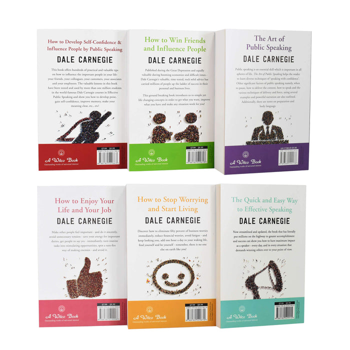 Dale Carnegie Personal Development 6 Books Collection Set - Paperback Non Fiction WILCO BOOKS