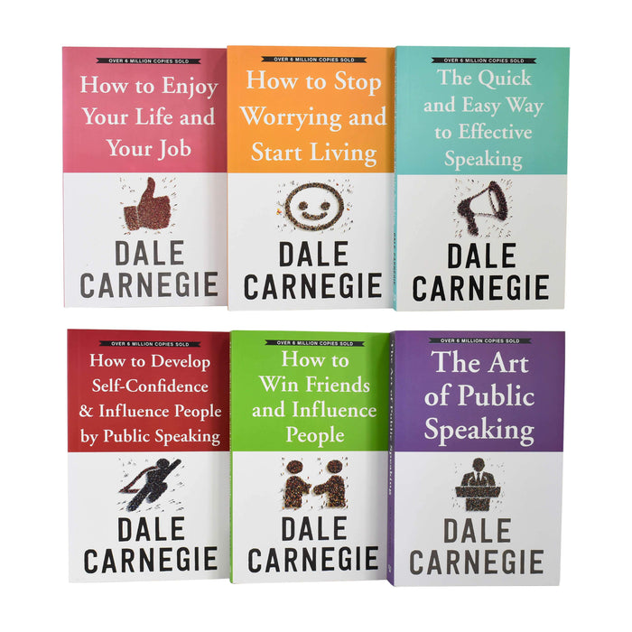 Dale Carnegie Personal Development 6 Books Collection Set - Paperback Non Fiction WILCO BOOKS